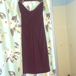 Black strapless very flattering dress